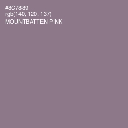 #8C7889 - Mountbatten Pink Color Image